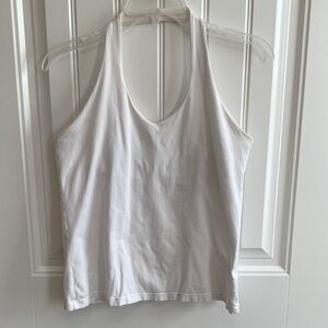 Elegant White Women's Halter Top